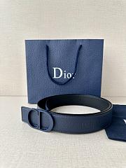 Christian Dior Pebbled Calfskin Belt with Tonal Matte CD Buckle – Multi-Color Collection - 5