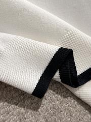 Louis Vuitton White Piqué Polo Shirt with Embroidered LV Patch - 4