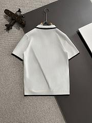 Louis Vuitton White Piqué Polo Shirt with Embroidered LV Patch - 2