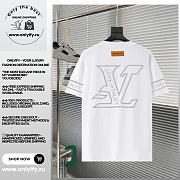 White T-Shirt with Large LV Back Print and “LOVE AT LOUIS” Detail - 1