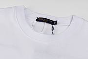 White T-Shirt with Large LV Back Print and “LOVE AT LOUIS” Detail - 5