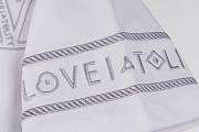 White T-Shirt with Large LV Back Print and “LOVE AT LOUIS” Detail - 3