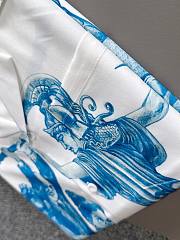 Prada White Shirt with Blue Roman Warrior Print – Resort Collection - 6