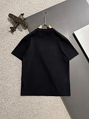 Prada Black Embroidered Logo T-Shirt – Classic Milano Crest Edition - 3