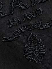 Prada Black Embroidered Logo T-Shirt – Classic Milano Crest Edition - 4