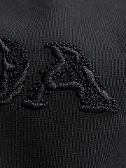 Prada Black Embroidered Logo T-Shirt – Classic Milano Crest Edition - 6
