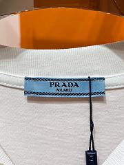 Prada Milano Triangle Logo T-Shirt – Classic Black & White Edition - 5