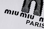 Miu Miu Paris Graphic Logo T-Shirt – White - 4