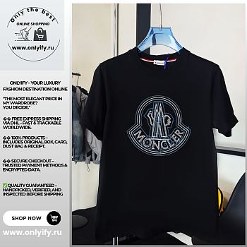 Moncler Classic Logo T-Shirt – Black