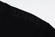 Loewe Black T-Shirt with Subtle Logo Emblem - 4