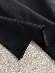 Black Minimalist GUCCI-Inspired T-Shirt with Triangle Chest Logo - 2