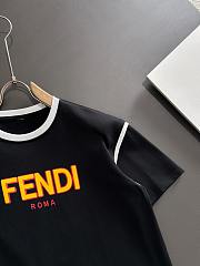FENDI-Inspired Black T-Shirt with Bold Yellow 