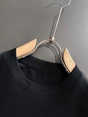 Dior Minimalist Logo Stitch Black T-Shirt - 4
