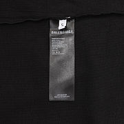 Balenciaga Double B Logo Washed Black T-Shirt - 5