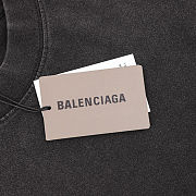 Balenciaga Double B Logo Washed Black T-Shirt - 3