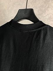 Black Balenciaga-Inspired T-Shirt with Bold Back Logo - 5