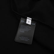 Black Balenciaga-Inspired T-Shirt with Bold Back Logo - 4