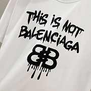 White Balenciaga-Inspired “This is Not Balenciaga” Graphic T-Shirt - 3