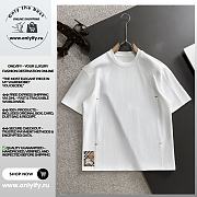 Burberry Stitch Accent White T-Shirt - 1