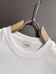 Burberry Stitch Accent White T-Shirt - 4