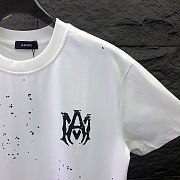 AMIRI Paint-Splatter Logo T-Shirt – Black & White - 6