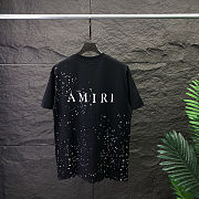 AMIRI Paint-Splatter Logo T-Shirt – Black & White - 2