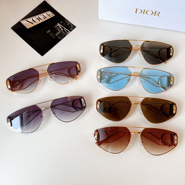 Christian Dior CD Aviator Sunglasses – Multicolor Lens Collection - 1