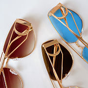 Christian Dior CD Aviator Sunglasses – Multicolor Lens Collection - 5