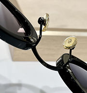 Christian Dior Signature Oval Sunglasses – Black Frame with Gradient Lenses - 2