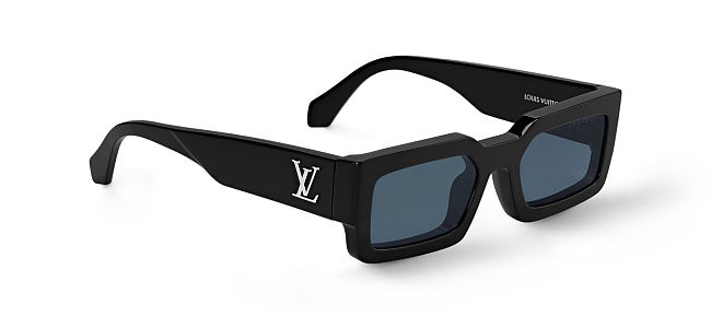 Louis Vuitton 1.1 Millionaires Square Sunglasses – Black with Blue Lenses - 1