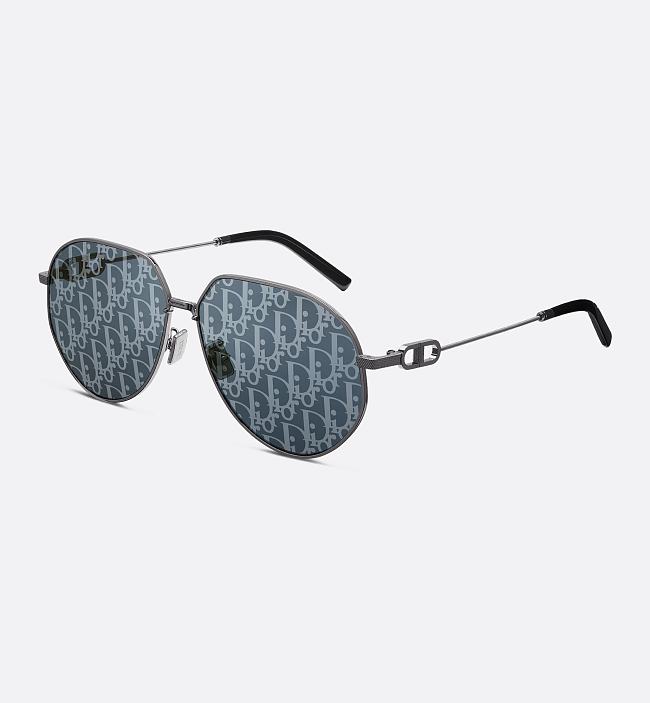 DiorSignature B1U Monogram Aviator Sunglasses – Gunmetal Blue - 1
