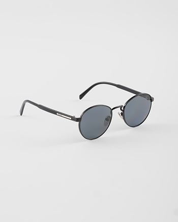 PRADA Round Metal Frame Sunglasses – Minimalist Luxury Edition