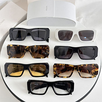 PRADA Square Frame Acetate Sunglasses