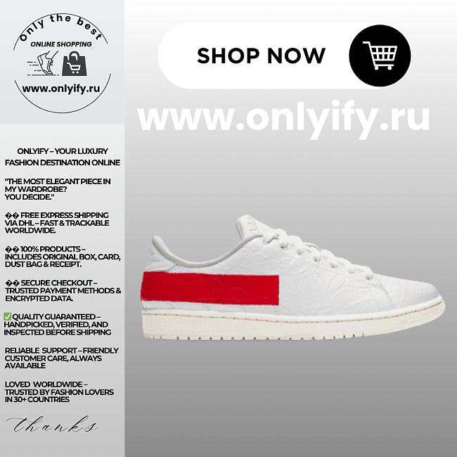 Nike Air Jordan 1 Low OG “White/Varsity Red” DJ2756-101 - 1