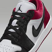 Air Jordan 1 Low SE “Velvet Black Toe” (Style Code: FZ3242‑001) - 5
