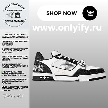Louis Vuitton Trainer Sneaker “White/Black” 1ABODA