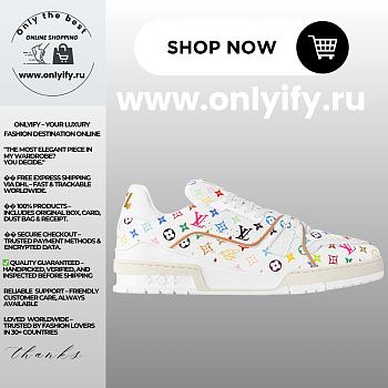 Louis Vuitton Trainer Sneaker “Multicolor Monogram” 1AHEKG