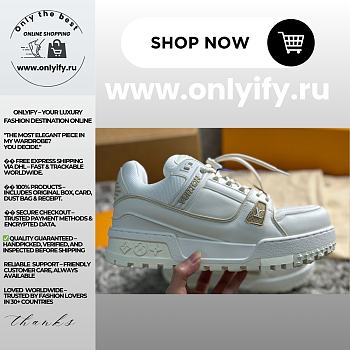 Louis Vuitton Trainer Sneaker “Triple White” 1ACNY1