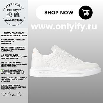 Louis Vuitton Luxembourg Sneaker “Triple White Monogram” 1ADDPJ