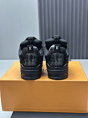 Louis Vuitton Trainer Sneaker “Black Rhinestone Mesh” 1ADHHE - 3