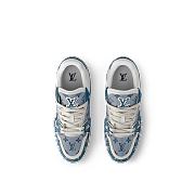 Louis Vuitton Trainer Sneaker “Blue Denim Monogram” 1ADHHW - 2