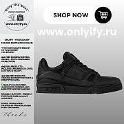 Louis Vuitton Trainer Sneaker “Triple Black” 1AHDBJ - 1