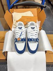 Louis Vuitton Trainer Sneaker “Blue/White” 1AHTBP - 4