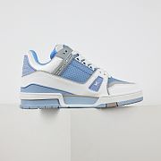 Louis Vuitton Trainer Sneaker “Blue/Grey” 1AHTID - 4