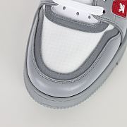 Louis Vuitton Trainer Sneaker “Grey/Red” 1AHTID - 6