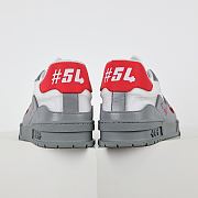 Louis Vuitton Trainer Sneaker “Grey/Red” 1AHTID - 3