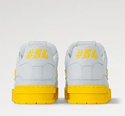 Louis Vuitton Trainer Sneaker “Grey/Yellow” 1AHTPP - 4