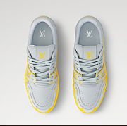 Louis Vuitton Trainer Sneaker “Grey/Yellow” 1AHTPP - 2