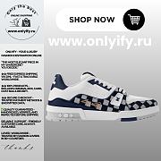 Louis Vuitton Trainer Sneaker “Navy Damier” 1AIKQQ - 1