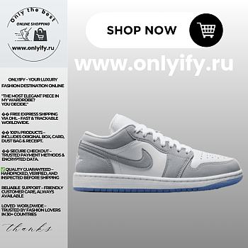 Air Jordan 1 Low “White/Wolf Grey” DC0774-105